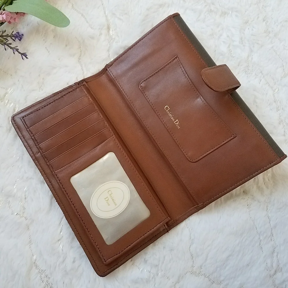 DIOR Vintage Checkbook Wallet